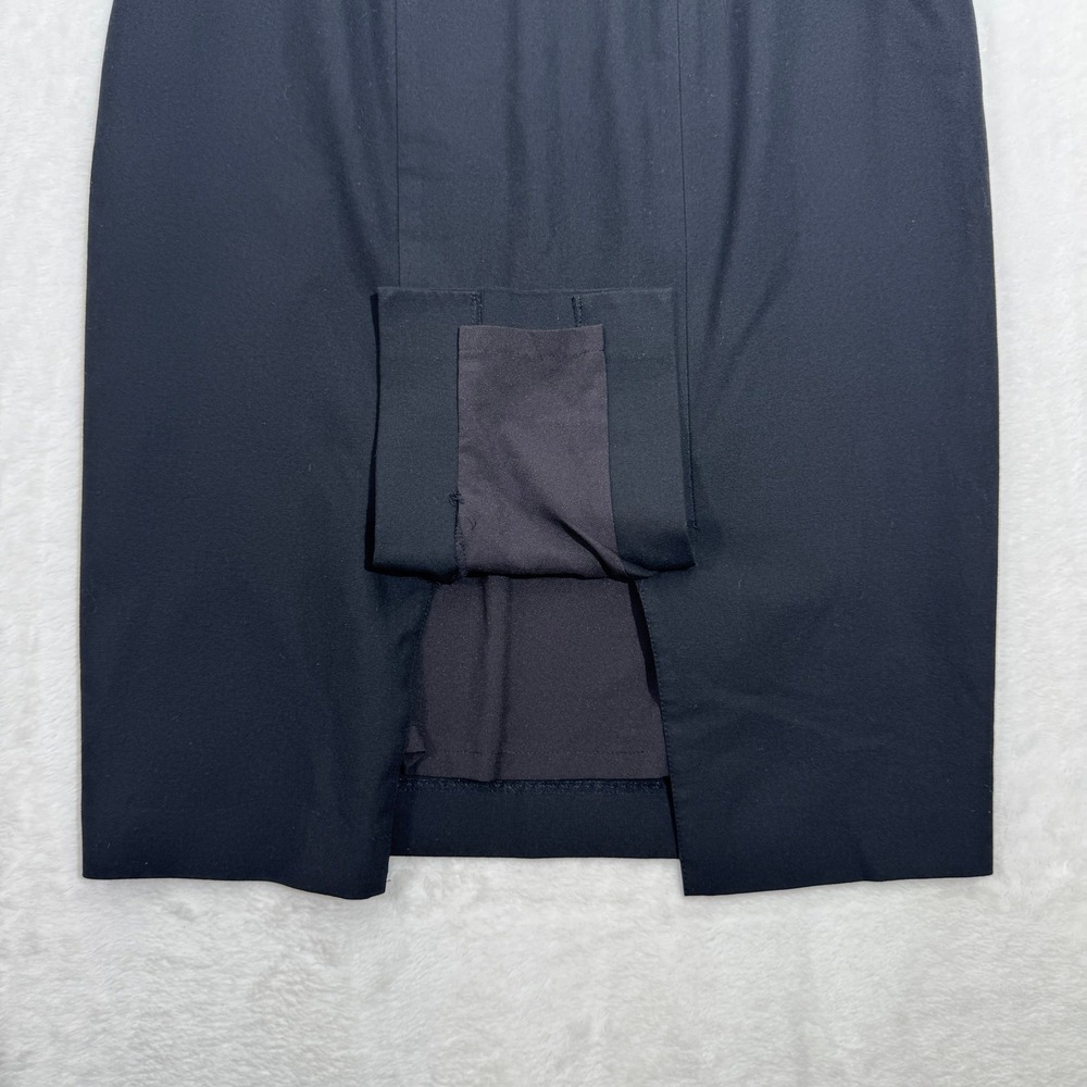 Ann Taylor Pencil Skirt Womens 2 Black Solid Knee Length Professional Career - Picture 7 of 11
